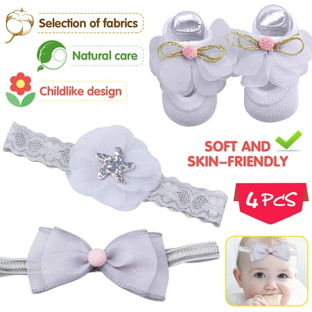 HAOAN 4Pcs Baby Girl s Christening Headbands Baby Girl Baptism Headbands with Bows Cute Headbands Socks Set Elastic Crown Flower Hair Band for Newborn Baby Infant Toddlers Girls
HAOAN 4Pcs Baby Girl s Christening Headbands Baby Girl Baptism Headbands with Bows Cute Headbands Socks Set Elastic Crown Flower Hair Band for Newborn Baby Infant Toddlers Girls