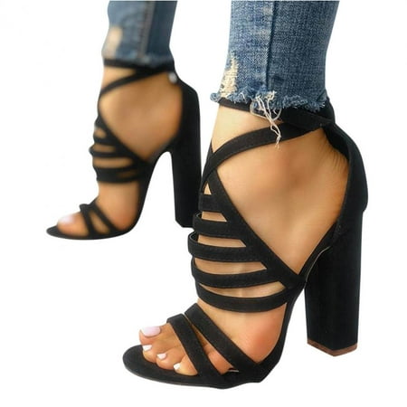 Sandals Womens High Heels Trendy Summer Fish Mouth Peep Toe Ankle Strappy Chunky Block Sandals Shoes
Sandals Womens High Heels Trendy Summer Fish Mouth Peep Toe Ankle Strappy Chunky Block Sandals Shoes
