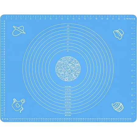 DabuLiu Silicone Baking Mat with Measurements BPA Free Non stick and Non Slip Blue Table Sheet Baking Supplies for Bake Pizza Cake
DabuLiu Silicone Baking Mat with Measurements BPA Free Non stick and Non Slip Blue Table Sheet Baking Supplies for Bake Pizza Cake