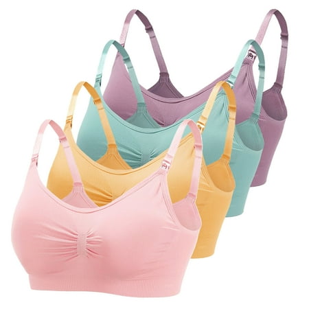 Tangnade Ladies casual underwear bra Multicolor Nursing Bra 4Pcs Maternity Bra Breastfeeding and Sleeping for Women Multicolor L
Tangnade Ladies casual underwear bra Multicolor Nursing Bra 4Pcs Maternity Bra Breastfeeding and Sleeping for Women Multicolor L