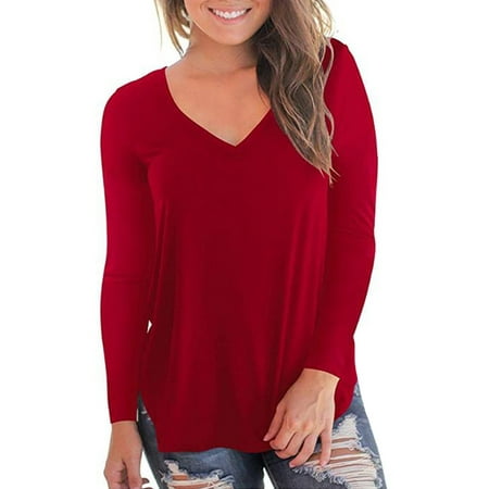 Avamo Women Comfy Bottoming Shirt Cotton Slim Undershirts Ladies Solid Long Sleeve Pajama T Shirts
Avamo Women Comfy Bottoming Shirt Cotton Slim Undershirts Ladies Solid Long Sleeve Pajama T Shirts
