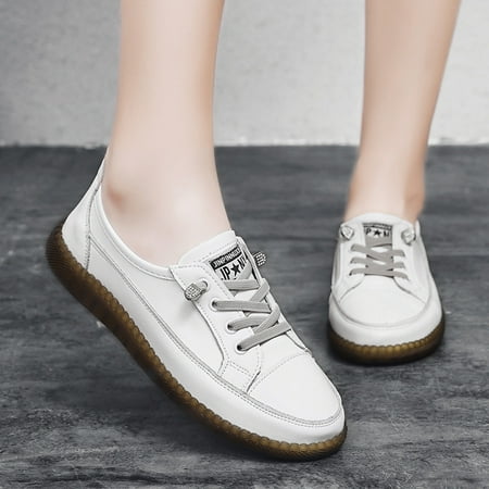 Women‘s Lace-up Flat Sneakers Casual Solid Color Low Top Walking Shoes Lightweight Non-slip Shoes
Women‘s Lace-up Flat Sneakers Casual Solid Color Low Top Walking Shoes Lightweight Non-slip Shoes