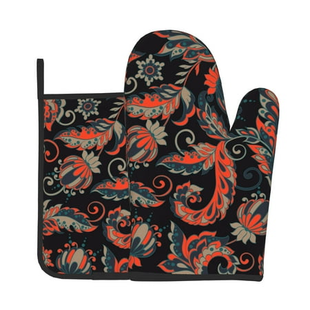 Oven Gloves Hot Pads For Kitchen Decor Shading Of Colorful Pattern On Black Background Heat Resistant 2pcs For Cooking Baking Bbq
Oven Gloves Hot Pads For Kitchen Decor Shading Of Colorful Pattern On Black Background Heat Resistant 2pcs For Cooking Baking Bbq