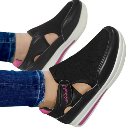 Cathalem Women s Breathable Mesh Casual Sneaker Hook Comfortable Size Loop Mesh Shoes Heel Casual Wedgie Sneaker for Women Black 6.5
Cathalem Women s Breathable Mesh Casual Sneaker Hook Comfortable Size Loop Mesh Shoes Heel Casual Wedgie Sneaker for Women Black 6.5
