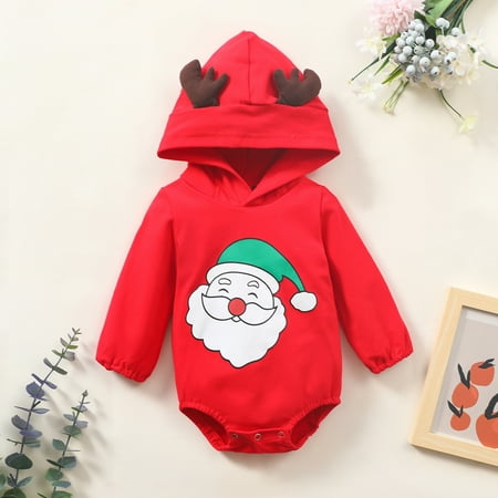 Fidelma Boys Jumpsuit Newborn Infant Baby Boys Girls Cute Christmas Santa Deer Hodded Romper Bodysuit Red-90
Fidelma Boys Jumpsuit Newborn Infant Baby Boys Girls Cute Christmas Santa Deer Hodded Romper Bodysuit Red-90