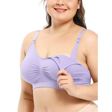 Grianlook Women Nursing Bra Plus Size Bralette Breastfeeding Maternity Bras Ladies Comfort Bralettes Lightweight Pregnancy Purple 2XL
Grianlook Women Nursing Bra Plus Size Bralette Breastfeeding Maternity Bras Ladies Comfort Bralettes Lightweight Pregnancy Purple 2XL