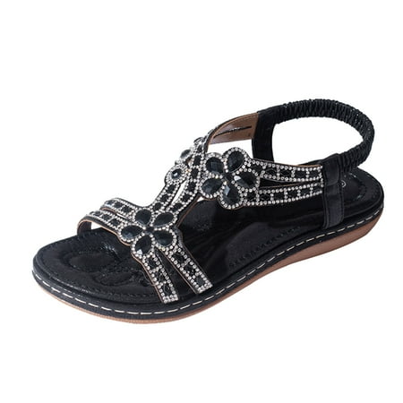 Liaosiiii Women s Summer Fashion Casual Hollow Out Sandals Bohemian Style Women s Shoes Comfortable Flat Bottom Rhinestone Sandals Slide Sandals Women Dressy
Liaosiiii Women s Summer Fashion Casual Hollow Out Sandals Bohemian Style Women s Shoes Comfortable Flat Bottom Rhinestone Sandals Slide Sandals Women Dressy
