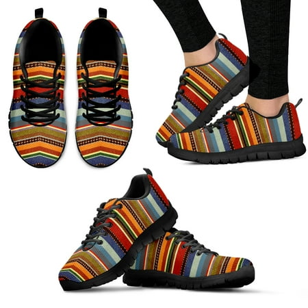 Mexican Striped Blanket Designer Brand Fashion Sneakers For Women Striped Printed Breathable Flats Lace-up Shoes
Mexican Striped Blanket Designer Brand Fashion Sneakers For Women Striped Printed Breathable Flats Lace-up Shoes