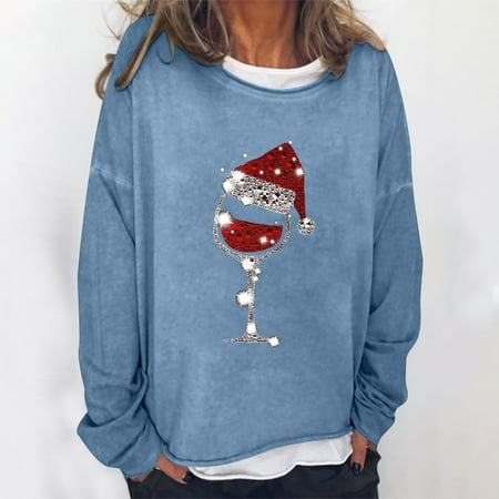 jsaierl Christmas Sweatshirts for Women Crew Neck Long Sleeve Shirts Christmas Glass Print Tops Plus Size Casual Blouse Tee Pullover Christmas Gifts for Women
jsaierl Christmas Sweatshirts for Women Crew Neck Long Sleeve Shirts Christmas Glass Print Tops Plus Size Casual Blouse Tee Pullover Christmas Gifts for Women