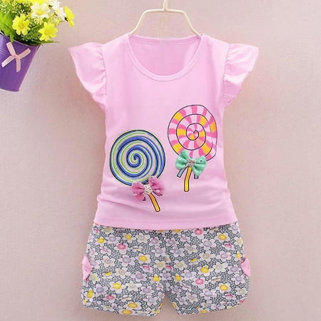 nsendm Tops+Short Baby 2PCS Kids Set Outfits Girls Toddler T-shirt Pants Lolly Clothes Girls Baby Girl Receiving Blanket Set Childrenscostume Pink 90
nsendm Tops+Short Baby 2PCS Kids Set Outfits Girls Toddler T-shirt Pants Lolly Clothes Girls Baby Girl Receiving Blanket Set Childrenscostume Pink 90