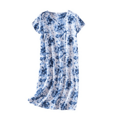 Women s Cotton Nightgown Sleepwear Short Sleeves Shirt Casual Print Sleepdress
Women s Cotton Nightgown Sleepwear Short Sleeves Shirt Casual Print Sleepdress