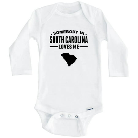 Somebody In South Carolina Loves Me One Piece Baby Bodysuit - South Carolina Baby Bodysuit (Long Sleeve) 0-3 Months White
Somebody In South Carolina Loves Me One Piece Baby Bodysuit - South Carolina Baby Bodysuit (Long Sleeve) 0-3 Months White