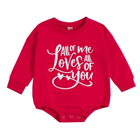 QYZEU 1 Year Old Girl Outfits First Birthday for Girls Baby Girls Boys Valentine S Day Outfits Letter Heart Print Round Neck Long Sleeve Sweatshirts Romper Jumpsuits
QYZEU 1 Year Old Girl Outfits First Birthday for Girls Baby Girls Boys Valentine S Day Outfits Letter Heart Print Round Neck Long Sleeve Sweatshirts Romper Jumpsuits