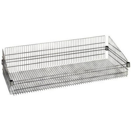 Wire Shelving Chrome Post Basket - 18 x 48 in.