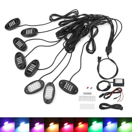 Ambient Light IP67 Waterproof RGB Rock Lamp Remote Control Chassis 16 SMD Beads For Trucks For UTV For
Ambient Light IP67 Waterproof RGB Rock Lamp Remote Control Chassis 16 SMD Beads For Trucks For UTV For
