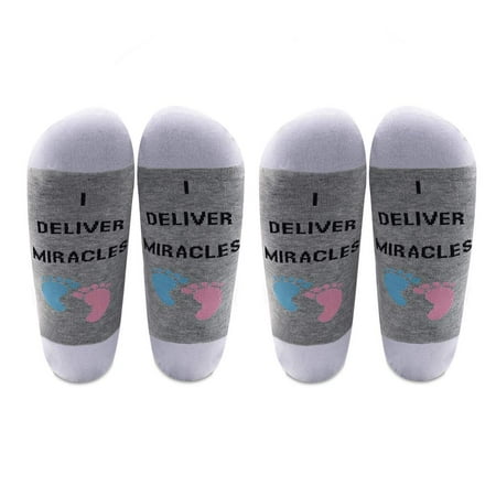 LEVLO Doula Gift for OBGYN Doctor Midwife I Deliver Miracles Cotton Socks Appreciation Gift for OBGYN Midwife (2 pairs/set)
LEVLO Doula Gift for OBGYN Doctor Midwife I Deliver Miracles Cotton Socks Appreciation Gift for OBGYN Midwife (2 pairs/set)