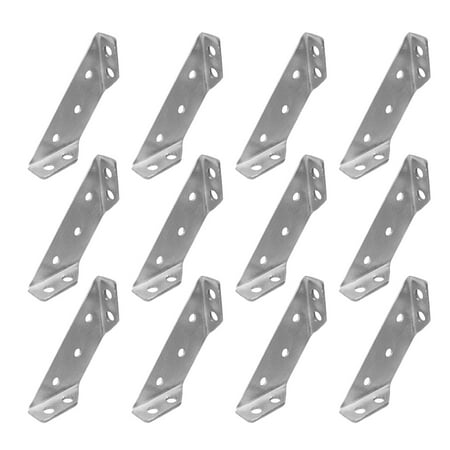Furniture Corner Connectors Right Angle Bracket Silver Shelf Brackets Braces for Wood Stainless Pcs
Furniture Corner Connectors Right Angle Bracket Silver Shelf Brackets Braces for Wood Stainless Pcs