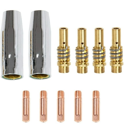Vervmczn 11 PCS MB15AK MIG Welder Consumable Accessory Welding Torch of Conical Nozzle Nozzle Holder(0.6mm 0.8mm 1.0mm )
Vervmczn 11 PCS MB15AK MIG Welder Consumable Accessory Welding Torch of Conical Nozzle Nozzle Holder(0.6mm 0.8mm 1.0mm )