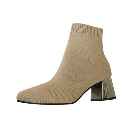 EUHDSSDE Women s Wnitted Socks Boots Winter Pointed Toe Flying Woven Breathable Thick Heel Shoes
EUHDSSDE Women s Wnitted Socks Boots Winter Pointed Toe Flying Woven Breathable Thick Heel Shoes