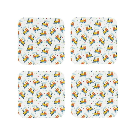 Leather Coasters Set of 4 - Geometric Train Pattern Lightweight Non-Slip Drink Coasters for Desk Anti-Scalding Desk Cup Coasters for Office Table Decor Square
Leather Coasters Set of 4 - Geometric Train Pattern Lightweight Non-Slip Drink Coasters for Desk Anti-Scalding Desk Cup Coasters for Office Table Decor Square