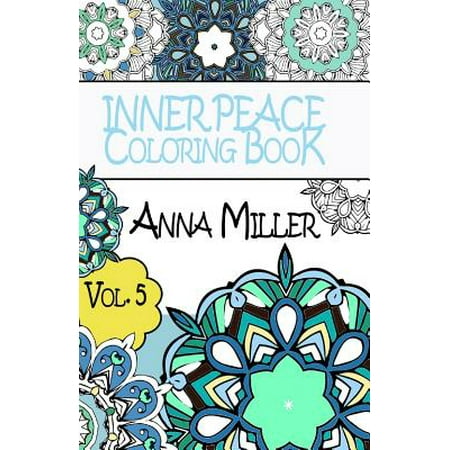 Inner Peace Coloring Book Pocket Size - Anti Stress Art Therapy Coloring Book: Beach Size Healing Coloring Book