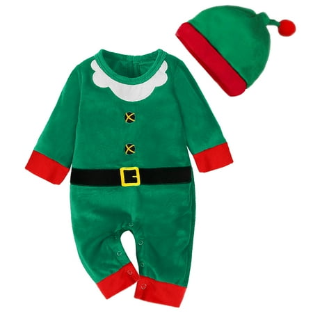 GYRATEDREAM Newborn Baby Santa Claus Outfits Toddler Boys Girls Christmas Cosplay Romper Bodysuit + Xmas Cap Hat 0-18 Months
GYRATEDREAM Newborn Baby Santa Claus Outfits Toddler Boys Girls Christmas Cosplay Romper Bodysuit + Xmas Cap Hat 0-18 Months