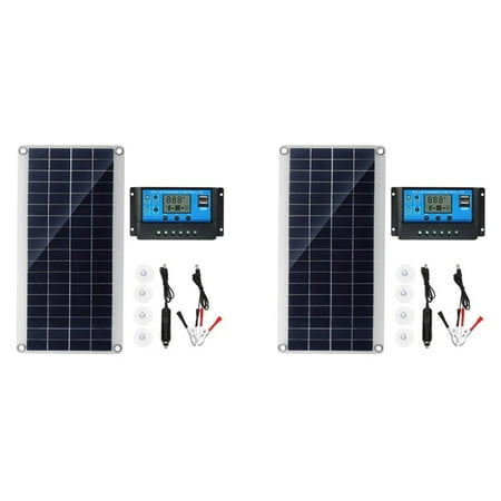 2X 10W Flexible Solar Panel Solar Cells for Car RV Boat Home Roof Van Camping Solar Battery 20A Solar Controller Module
2X 10W Flexible Solar Panel Solar Cells for Car RV Boat Home Roof Van Camping Solar Battery 20A Solar Controller Module