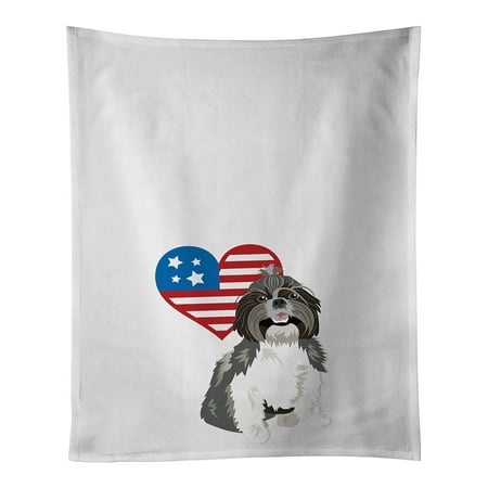 Shih-Tzu Silver and White #2 Patriotic White Kitchen Towel Set of 2 19 in x 28 in
Shih-Tzu Silver and White #2 Patriotic White Kitchen Towel Set of 2 19 in x 28 in