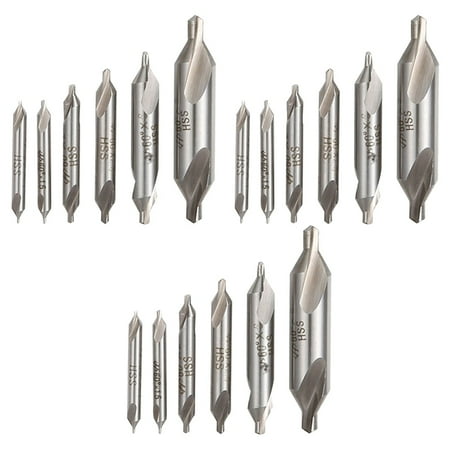 18 PCS HSS Combined Center Drills Bit Set Countersink 60 Degree Angle 5/3/2.5/2/1.5/1 mm
18 PCS HSS Combined Center Drills Bit Set Countersink 60 Degree Angle 5/3/2.5/2/1.5/1 mm