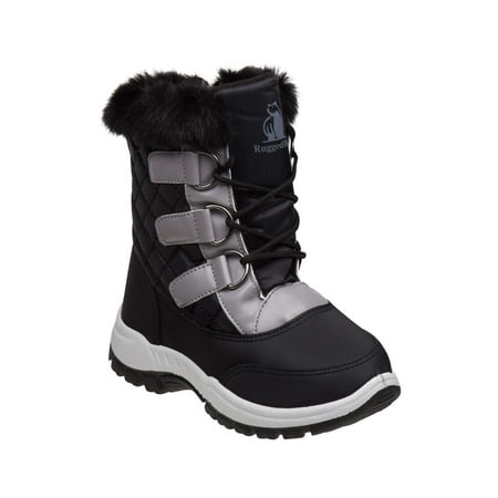 Rugged Bear Boys' Elastic Braids Snow Boots