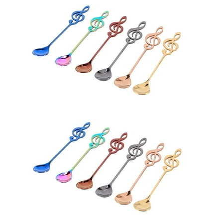 Music Note Spoons 12-Pack Cute Teaspoons 18/10 Stainless Steel Musical Notation Shaped Coffee Spoons
Music Note Spoons 12-Pack Cute Teaspoons 18/10 Stainless Steel Musical Notation Shaped Coffee Spoons