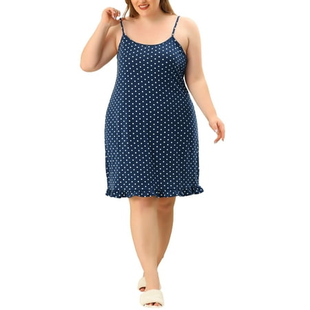 Agnes Orinda Women s Plus Pajamas Adjustable Strap Polka Dots Ruffle Hem Nightgown
Agnes Orinda Women s Plus Pajamas Adjustable Strap Polka Dots Ruffle Hem Nightgown