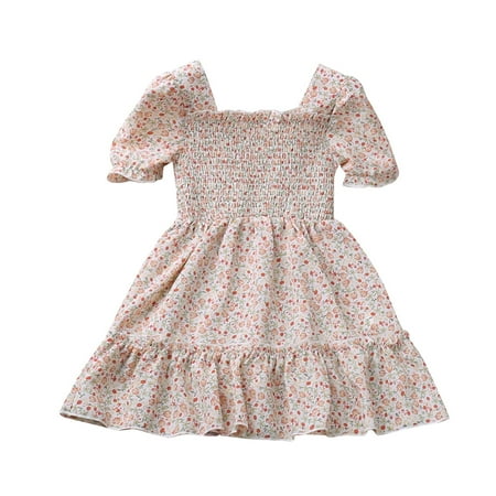 Toddlers Girls Baby Casual Dress Summer O-Neck Short Sleeve Floral Flowy Printed Plain Sundress Child Sundress Streetwear Kids Dailywear Outwear
Toddlers Girls Baby Casual Dress Summer O-Neck Short Sleeve Floral Flowy Printed Plain Sundress Child Sundress Streetwear Kids Dailywear Outwear