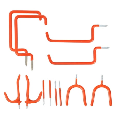 12 Pcs Garage Hook Heavy Duty Clothes Rack Storage Hook for Garage Utility Hooks Bike Stand Garage Tool Holder
12 Pcs Garage Hook Heavy Duty Clothes Rack Storage Hook for Garage Utility Hooks Bike Stand Garage Tool Holder