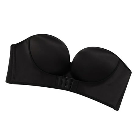 Strapless Front Buckle Bra Wirefree Push Up Non Slip Invisible Women Bra Underwear
Strapless Front Buckle Bra Wirefree Push Up Non Slip Invisible Women Bra Underwear