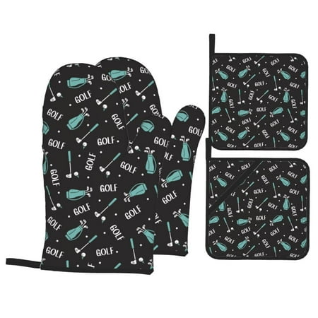 Oven Mitts and Pot Holders 4 Pcs Set Golf Bags And Balls High Heat Resistant Oven Mitts Pot Holders Long Kitchen Oven Glove for Kitchen Cooking
Oven Mitts and Pot Holders 4 Pcs Set Golf Bags And Balls High Heat Resistant Oven Mitts Pot Holders Long Kitchen Oven Glove for Kitchen Cooking