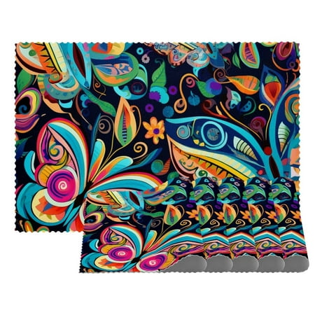 Placemats Set of 6 Non Slip Washable Table Placemats Colorful Butterfly Ethnic Style
Placemats Set of 6 Non Slip Washable Table Placemats Colorful Butterfly Ethnic Style
