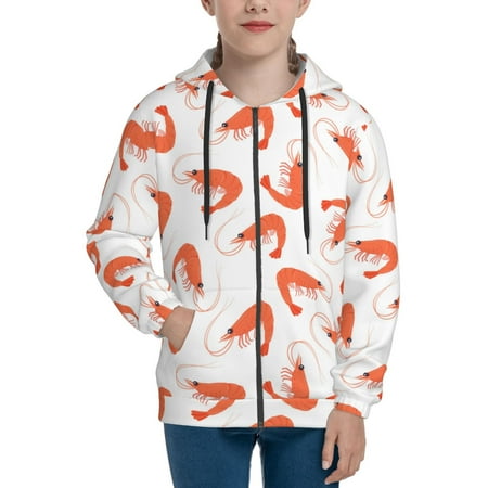 Hoodies for Women Simple Shrimp Print White Long Sleeve Sweatshirt Drawstring Zip Up Hoodie with Pockets Teen Girl Clothes
Hoodies for Women Simple Shrimp Print White Long Sleeve Sweatshirt Drawstring Zip Up Hoodie with Pockets Teen Girl Clothes