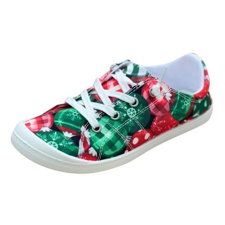 Puawkoer Ladies Shoes Christmas Print Color Print Casual Shoes Fashion Soft Sole Non Slip Casual Shoes
Puawkoer Ladies Shoes Christmas Print Color Print Casual Shoes Fashion Soft Sole Non Slip Casual Shoes