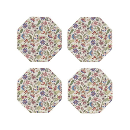 Naloa Paisley Flowers Leather Coasters for Drinks Durable Drink Coasters 4 Set for Tabletop Protection Luxurious Home Décor and Housewarming Gift ( {designName})Octagon
Naloa Paisley Flowers Leather Coasters for Drinks Durable Drink Coasters 4 Set for Tabletop Protection Luxurious Home Décor and Housewarming Gift ( {designName})Octagon