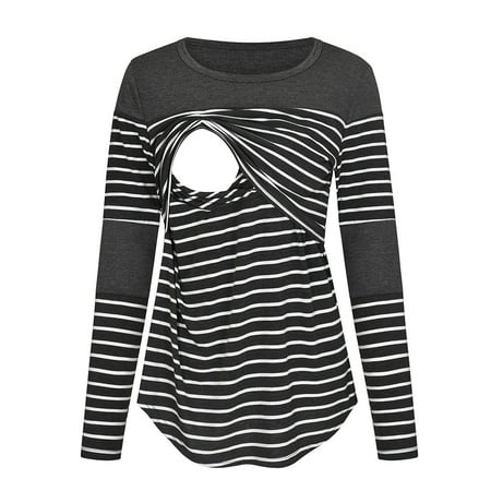 Simplmasygenix Womens Maternity Clearance Long Sleeve Summer Tops Pregnant Women Clothes Round Neck Solid Color Long-sleeved Breastfeeding Outfit
Simplmasygenix Womens Maternity Clearance Long Sleeve Summer Tops Pregnant Women Clothes Round Neck Solid Color Long-sleeved Breastfeeding Outfit