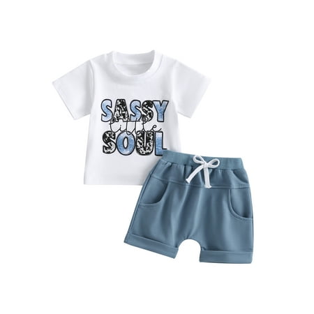 Kid Baby Boys T-Shirt Shorts Suit Casual Short Sleeves Letters Tops Summer Shorts 2pcs Outfits Set 6-12 Months
Kid Baby Boys T-Shirt Shorts Suit Casual Short Sleeves Letters Tops Summer Shorts 2pcs Outfits Set 6-12 Months