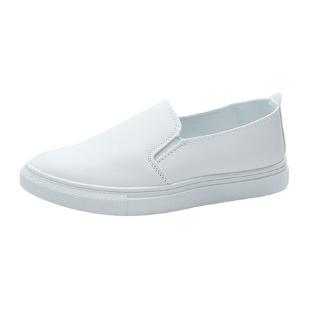 Casual Shoes for Women Leisure Women S Four Seasons Solid Color Non Slip Flat Round Toe Breathable Slip On Lazy Shoes Women Casual Shoes Pu White 39
Casual Shoes for Women Leisure Women S Four Seasons Solid Color Non Slip Flat Round Toe Breathable Slip On Lazy Shoes Women Casual Shoes Pu White 39