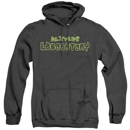 Trevco Sportswear CN461-AHH-6 Dexters Laboratory & Dexters Logo-Adult Heather Hoodie, Black - 3X