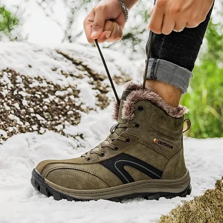 Men‘s Warm Fleece Snow Boots Leather Wear-resistant Comfortable Non-Slip Outdoor Hiking Boots Winter
Men‘s Warm Fleece Snow Boots Leather Wear-resistant Comfortable Non-Slip Outdoor Hiking Boots Winter