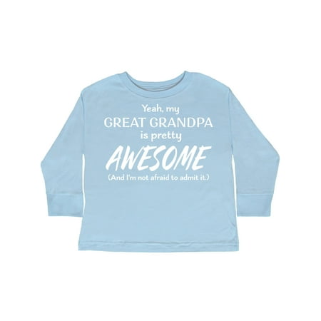 Inktastic Yeah My Great Grandpa Is Pretty Awesome Gift Toddler Boy or Toddler Girl Long Sleeve T-Shirt
Inktastic Yeah My Great Grandpa Is Pretty Awesome Gift Toddler Boy or Toddler Girl Long Sleeve T-Shirt