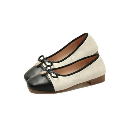 Colisha Womens Flats Bow Dress Shoe Square Toe Boat Shoes Women Patchwork Slip On Beige Black 6.5
Colisha Womens Flats Bow Dress Shoe Square Toe Boat Shoes Women Patchwork Slip On Beige Black 6.5