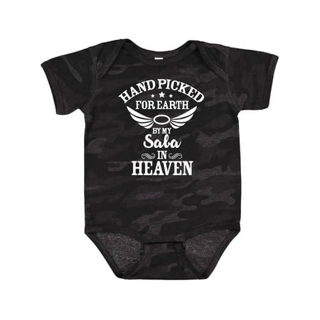 Inktastic Handpicked for Earth By My Saba in Heaven with Angel Wings Gift Baby Boy or Baby Girl Bodysuit
Inktastic Handpicked for Earth By My Saba in Heaven with Angel Wings Gift Baby Boy or Baby Girl Bodysuit