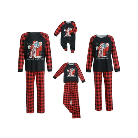 Afunbaby Matching Family Pajamas Sets Christmas PJ s Letter Print O-Neck Blouse Tops Plaid Pants 2PCS Christmas PJs
Afunbaby Matching Family Pajamas Sets Christmas PJ s Letter Print O-Neck Blouse Tops Plaid Pants 2PCS Christmas PJs