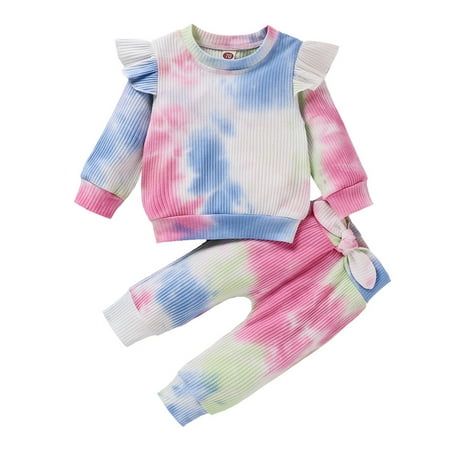 Honeeladyy Toddler Kids Baby Girl Clothes Tie-Dye Ruffle Winter Warm Tops+Pants Outfits Set Multicolor
Honeeladyy Toddler Kids Baby Girl Clothes Tie-Dye Ruffle Winter Warm Tops+Pants Outfits Set Multicolor